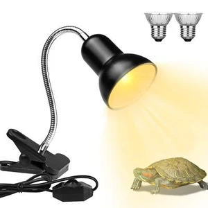 Reptile Heat Lamps Turtle Lamp UVA/UVB Turtle Aquarium Tank Heating Lamps wit... - Picture 1 of 8