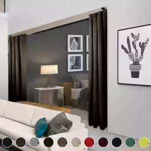 Taupe Grommet Blackout Curtain - 120 in. W x 108 in. L - Picture 1 of 7