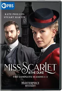 MISS SCARLET & THE DUKE 1-3 (2020-2023) COMPLETE TV Season Series NEW US Rg1 DVD - Bild 1 von 1