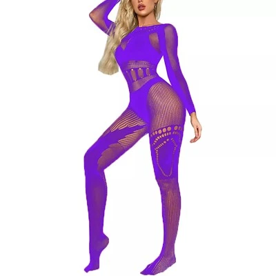 Женщин боди сексуальное белье рыболовная сеть тела чулки Кокетливая Sleepwear ночная одежда - Изображение 1 из 4