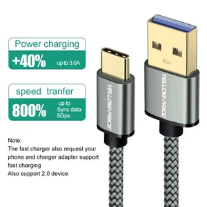 Fast Rapid USB-C Car Charger For Samsung Galaxy S8 S9 Plus S10e & Type C Cable - Picture 1 of 11