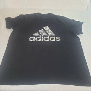 Adidas T-Shirt Erwachsene Climalite schwarz Herren Größe XXl Camouflage Logo - Bild 1 von 7