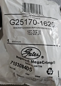 Gates G25170-1620 / 16G-20FJX Female Flare Swivel (MegaCrimp) S5 - Picture 1 of 5
