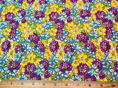 1930s Repro Fabric FEEDSACK III C 1930 Floral Windham Fabrics Cotton Fabric FQ - Image 1 of 4
