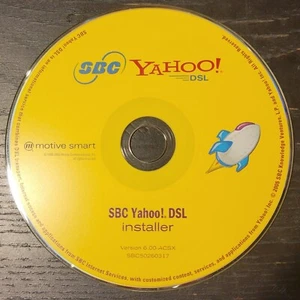 SBC Yahoo! DSL Installer CD Disc Version 6.00 - ACSX-SBC50260317 Perfect - Picture 1 of 2
