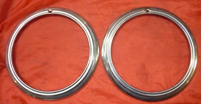 1941 1942 1943 1944 1945 1946 1947 1948 Ford Mercury Truck Car Headlight Bezels - Image 1 of 4