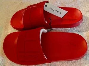 NAUTICA Slides Women’s Slide Sandals Red, Size 9 US NWT! - Picture 1 of 4