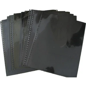 12 Xtra Lg Plastic Sheet Protectors Art Photo Album Scrapbook Multi-Hole Punch - Picture 1 of 4