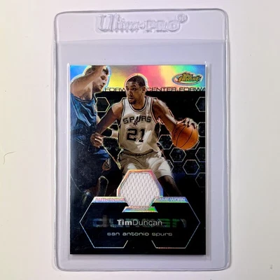 2002-03 Finest Refractor Jersey 126 Tim Duncan 038/250 - Image 1 of 2
