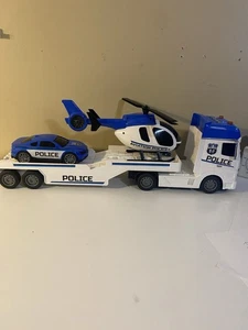 Police Semi Truck With Hauler Police Car And Aviation Helicopter Sounds & Lights - Picture 1 of 6