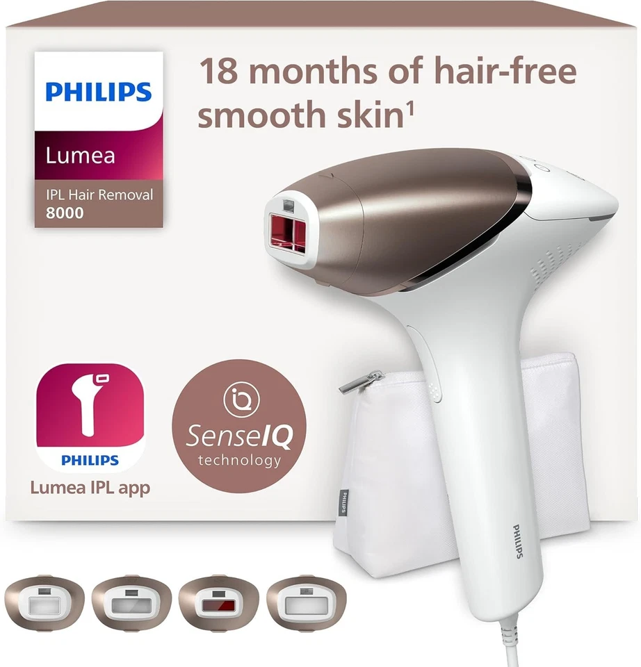 Philips Lumea IPL 8000 Series BRI948/00 Haarentfernungsgerät mit SenseIQ - Bild 1 von 4