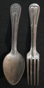 WWI US Army USMC M1910 Mess Fork & Spoon WBW 1917 / 1918 Issued - Picture 1 of 9