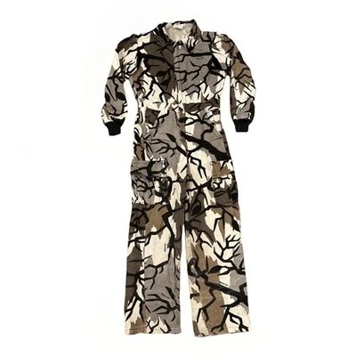 Predator Camouflage Coveralls Mens S Made In USA Hunting Overalls Bibs Suit READ - Image 1 of 4
