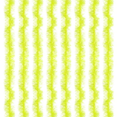 Boa de plumas de 5 pies, 8 piezas boas de plumas artificiales esponjosas, amarillo fluorescente Foto 1 de 4