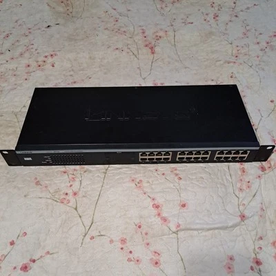 Linksys EF3124 24 Port 10/100 Ethernet Switch W/ 100 Base FX SC Fi Fiber Module - Image 1 of 4