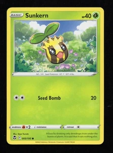 Sunkern 005/195 Common Card SWSH-12 Silver Tempest Pokemon TCG - Picture 1 of 2
