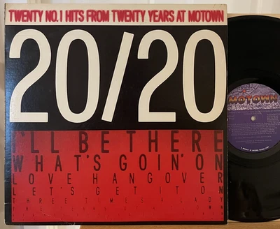 20/20 Twenty No. 1 Hits From Twenty Years At Motown Vinyl 2 LP Diana Ross 1980 - Image 1 of 4
