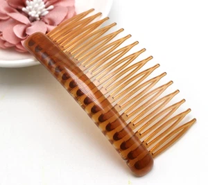 5 Coffee Plastic 16-Teeth Hair Clips Side Combs Pin Barrettes 89mm for Ladies - Picture 1 of 6
