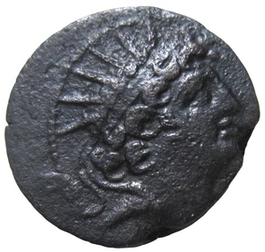 SELEUKIDENREICH. AE 18.  ANTIOCHOS VIII, 121-96 V. Chr. ADLER RÜCKSEITE. ANTIOCH NEUWERTIG - Bild 1 von 3