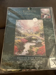 Thomas Kinkade Brookside Hideaway gezählt Kreuzstich Set #51157 Candamar Neu - Bild 1 von 7