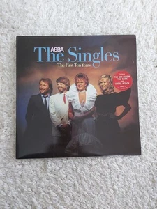 ABBA –THE SINGLES - THE FIRST TEN YEARS 1982 UK Greatest Hits 2xLP Vinyl Album - Picture 1 of 9