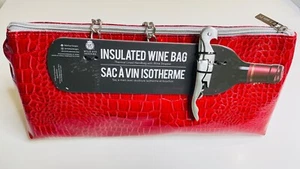 Iceware Insulated Wine Bottle Tote Bag Handbag Red with bottle opener - Picture 1 of 7