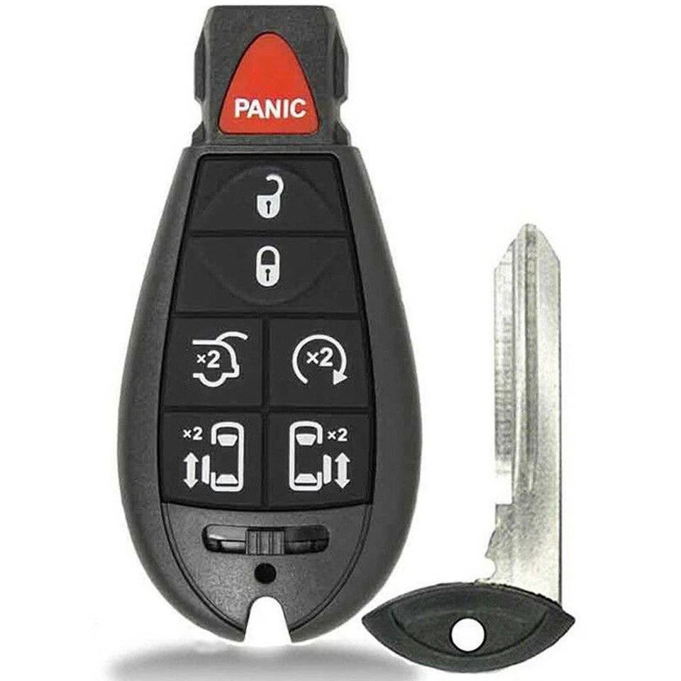 1件全新无钥匙进入遥控钥匙链适用于克莱斯勒道奇大众大篷车 — 第 1/1 张图片