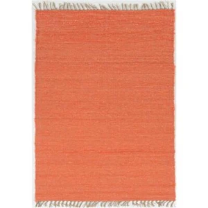 Riverbay Furniture 3'6" x 5'6" Hand Woven Wool Area Rug in Coral - Picture 1 of 3