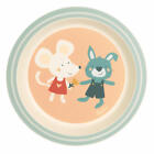 sigikid 4 friends plate mouse and rabbit yellow dinner plate children Ø 21.5 cm