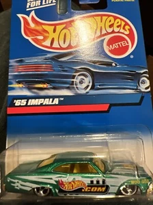 1999 Hot Wheels '65 Impala Lowrider Collector No. 197 Die Cast Car Green - Picture 1 of 5