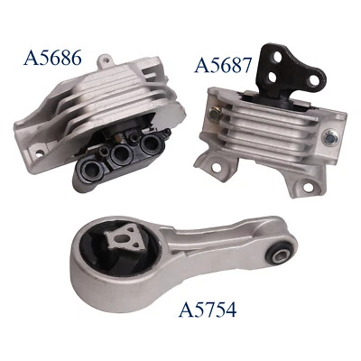 3X Engine Motor & Automatic Transmission Mount for 11-18 Dodge Journey l4 2.4L - Image 1 of 4