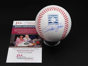 Pete Rose Signed Autographed Hall of Fame Baseball Cincinnati Reds OML JSA COA - Picture 1 of 3