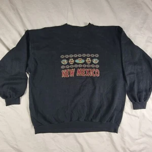 Vintage Mickey Unlimited New Mexico Adults 3XL Black Pullover Sweater Casual - Picture 1 of 9