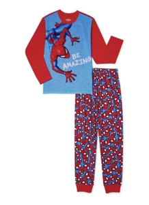Spiderman Boys Long Sleeve Pajama Set, 2-Piece, XS Size 4/5 - Picture 1 of 3