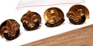4 VINTAGE Antique BOY SCOUTS WOLF Lapel Pin Pins 1950-60’s ? - Bild 1 von 6