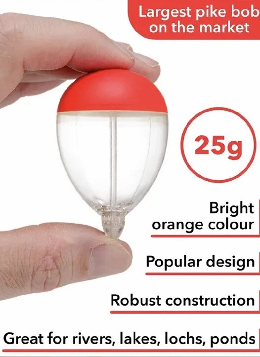 Pike Bob Floats - High-Visibility Fishing Floats for Pike, Carp, Predator Fish - Image 1 of 4