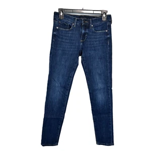 Pantalones de mezclilla Banana Republic talla 25 azules clásicos ajustados oscuros elásticos por gravedad cero - Imagen 1 de 13
