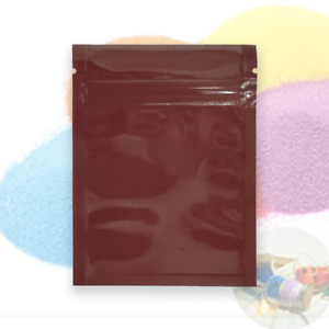 Smell Proof Brown Mylar Bags, Zipper Seal Packaging Bags with Food Safe Lining