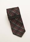 Men's Silk Tie Diagonal Stripped 58"Hand Made Multi Color Nice Christmas Gift