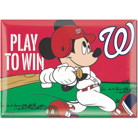 WinCraft Washington Nationals 2.5'' x 3.5'' Disney Fridge Magnet Cover
