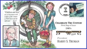 USA7 #3186d U/A COLLINS HAND PAINTED FDC   1940 Harry Truman President - Picture 1 of 1