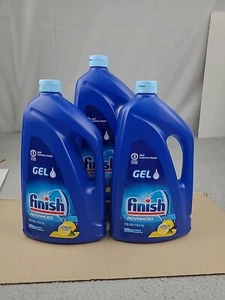 3x Finish Dishwasher Detergent Gel Liquid, Lemon Scent, 75oz - Picture 1 of 8