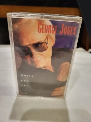 George Jones Walls Can Fall Country Music Album Cassette - Image 1 of 2