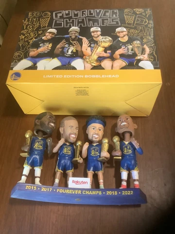 2023 Forever WARRIORS BOBBLEHEAD Fourever Champs Golden State SGA Steph Curry Cover
