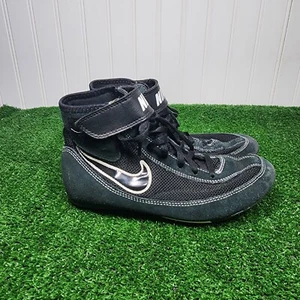Nike Youth Speedsweep VII Black White Size 5Y Wrestling Shoes 366684-001 - Picture 1 of 10