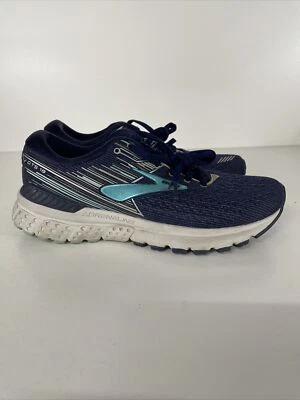 Brooks Adrenaline GTS 19 Women's Size 8.5B Navy/Aqua Road Running Shoes Nice - Image 1 of 4
