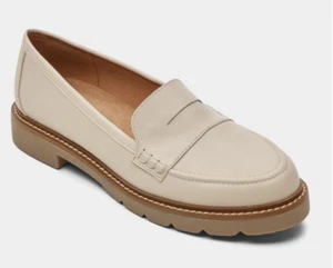 Women's Cream Loafers Shoes Rockport Comfort UK 6 EU 39.5 US 8.5 - RRP £75 - Picture 1 of 6