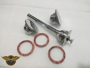 1916-1924 HARLEY DAVIDSON J JD F FD GAS OIL TANK PRIMING PUMP & CAPS + GASKETS - Picture 1 of 11