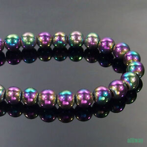 Natural Hematite Gemstone Round Beads 16'' 2mm 3mm 4mm 6mm 8mm 10mm 12mm DIY
