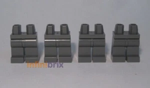 4x Lego Plain Legs Dark Grey for Minifigures NEW - Picture 1 of 1